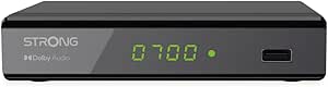 Strong SRT8119 - Decodificador TDT Full HD -DVB-T2 - Compatible con HEVC265 - Receptor/sintonizador de TV con función grabadora (HDMI, euroconector, USB, Dolby Digital Plus)